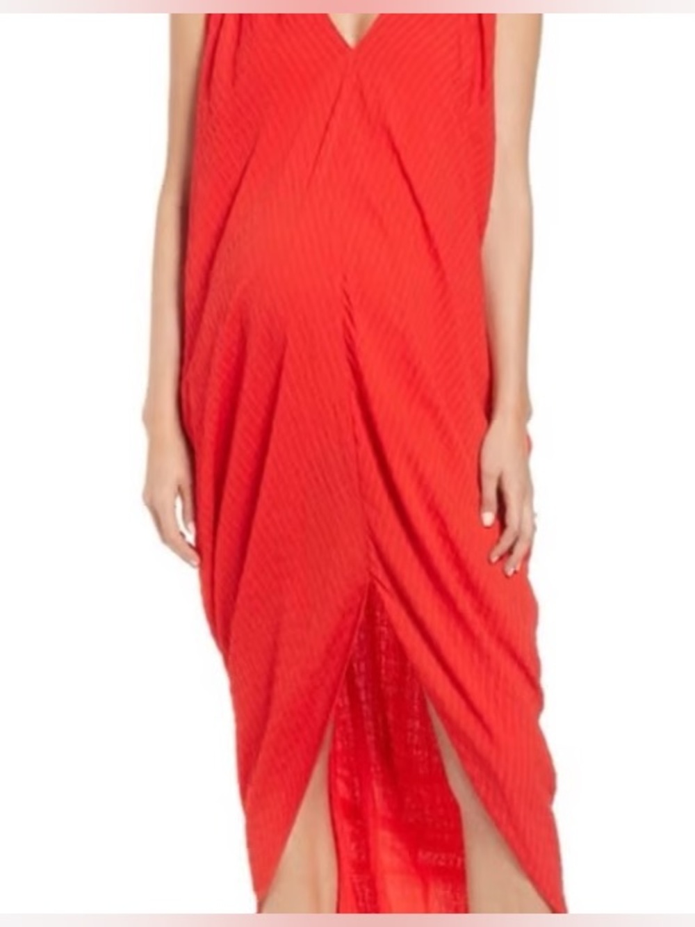 NWT HATCH | Amira Maternity Caftan Dress (Poppy Red), size P